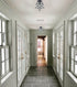 Industrial Moravian Star Ceiling Light with Seeded Glass 12 inches